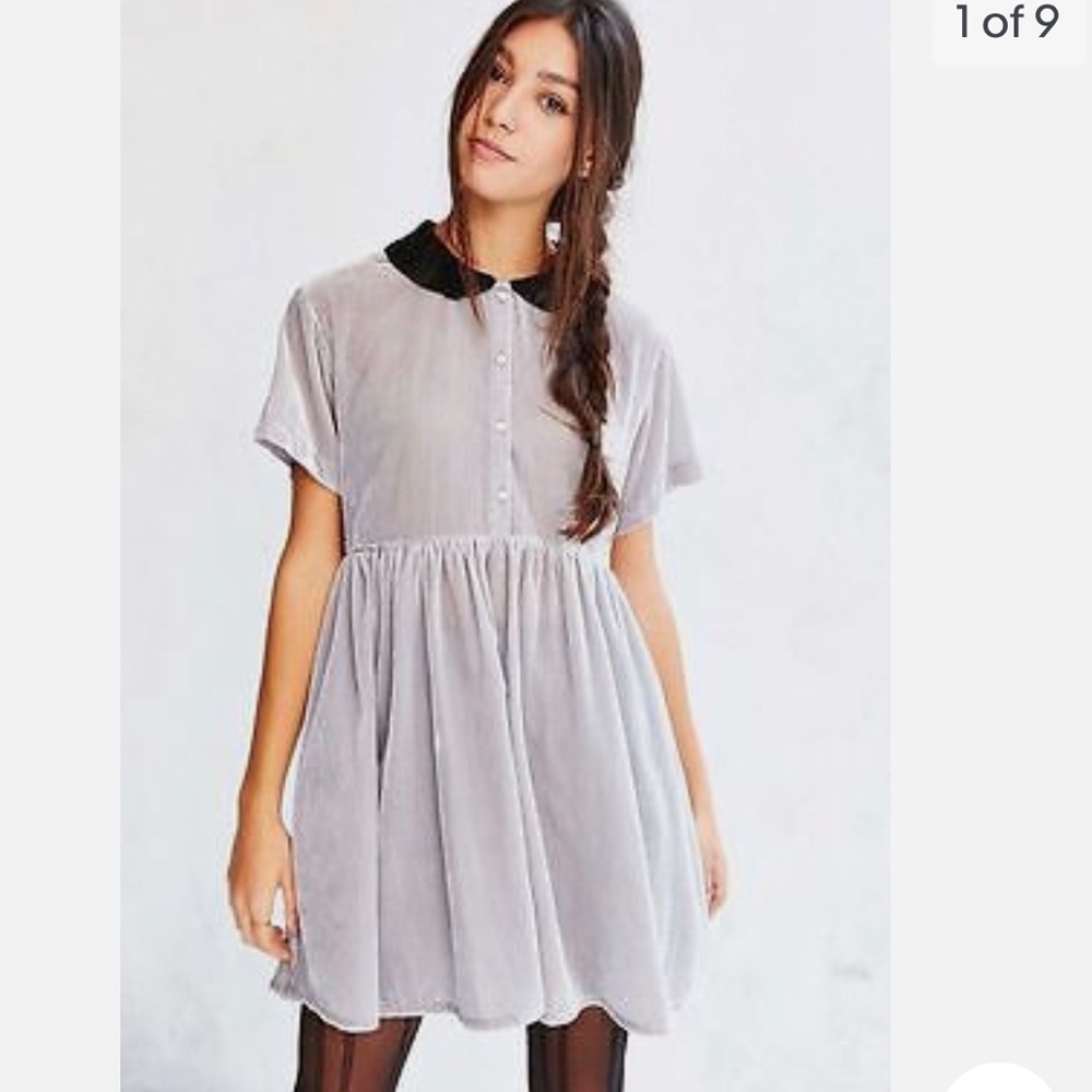 Urban outfitters velvet baby doll dress